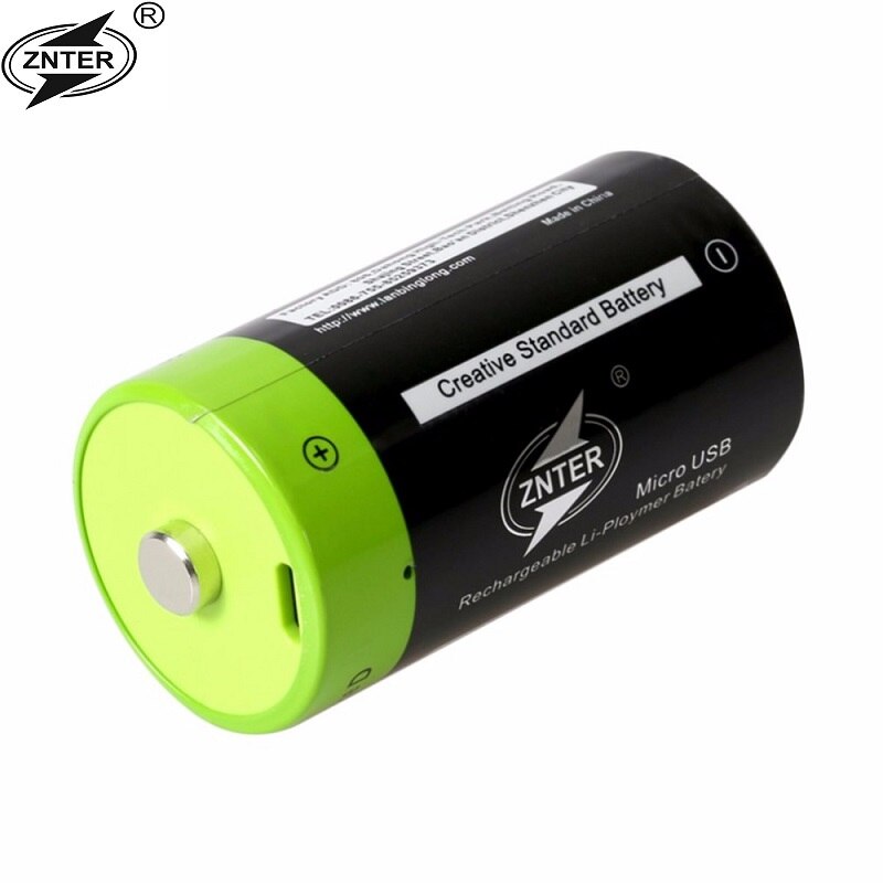 6000 MAH Lipo lithium polymer ZNTER batterij 1.5 V D oplaadbare batterijen + 1 pcs USB kabel mobiele voor gas fornuis oven