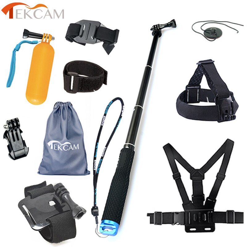 Tekcam for SJCAM Accessories Strap Selfie Stick for SJCAM SJ4000 SJ5000 SJ6 Legend SJ7 Star SJ8 AIR SJ8 PRO SJ8 PLUS Action Cam