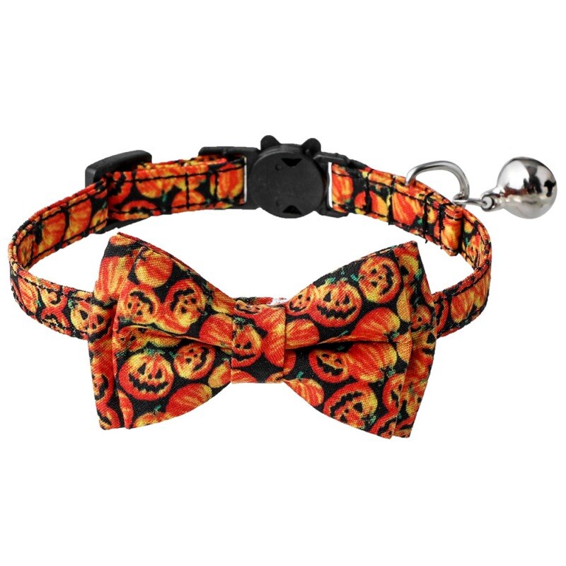 Collar de seguridad para gatos, Collar de liberación rápida para gatitos, Halloween, Navidad, con campana para gatitos y cachorros: Style 1