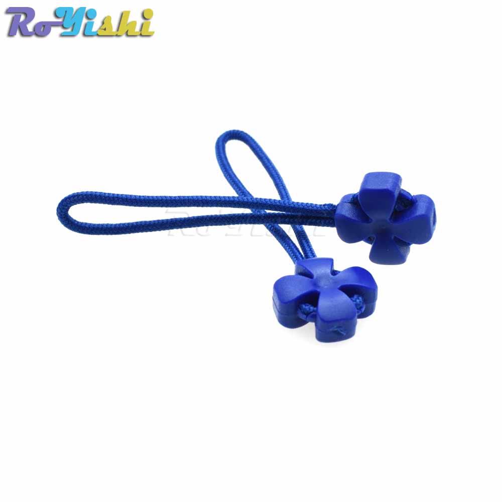 Lot de 7 tirettes de fermeture éclair, cordon de couleur mixte, sangle Lariat noir pour accessoires de vêtements: Blue