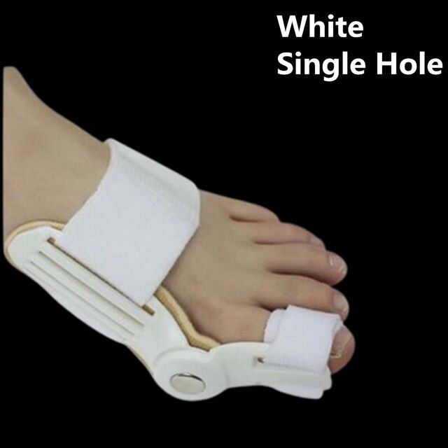 1pc store knogle tå knyst skinne glattejern korrektur tå separator tåbeskytter aflastning hallux valgus begge venstre højre fødder brugt: Hvid farve