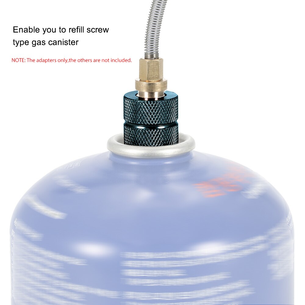 Outdoor Camping Stove Propane Refill Adapter LPG Flat Cylinder Coupler Gas Conversion Head Set for Camping Hiking Outdoor
