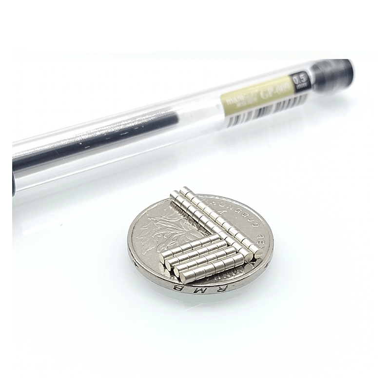 Powerful Round Magnet 2x2mm For Fridge, Offices, DIY & Science, Magnetic imane Disc Refrigerator Magnets: light green