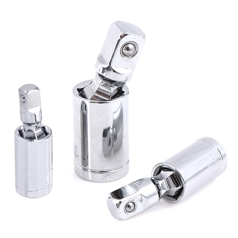 Universal Joint Set Ratchet Angle Extension Bar Socket Adapter Manual And Pneumatic 360 Rotary Adapter 1/4" 3/8" 1/2"