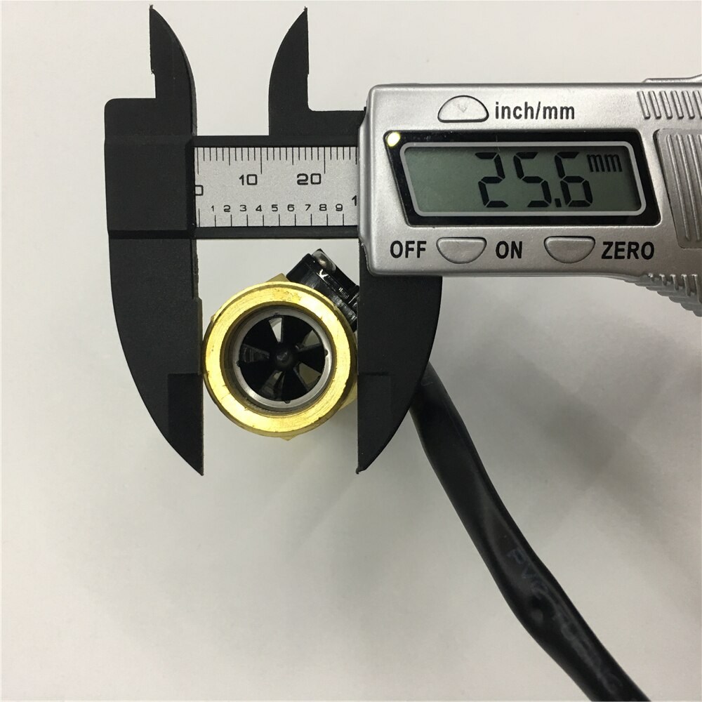 G3/4 " mässing vattenflödessensor turbinmätare magnetisk halleffektsensor yf -b5