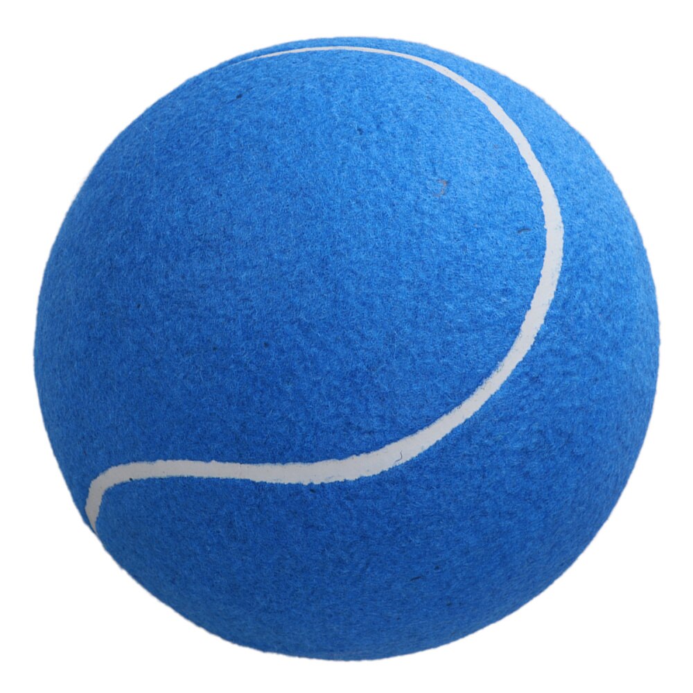 1Pc 20Cm Opblaasbare Flanel Bal Grote Handtekening Tennis Rubberen Bal Voor Kinderen Outdoor Sport (Blauw): Blue