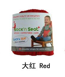 Stolebetræk sæde sikkerhedssele fodring høj stol baby bærbar sæde spædbarn rejse foldbar vaskbare spædbørn spisestue spisestue  er772: Rød
