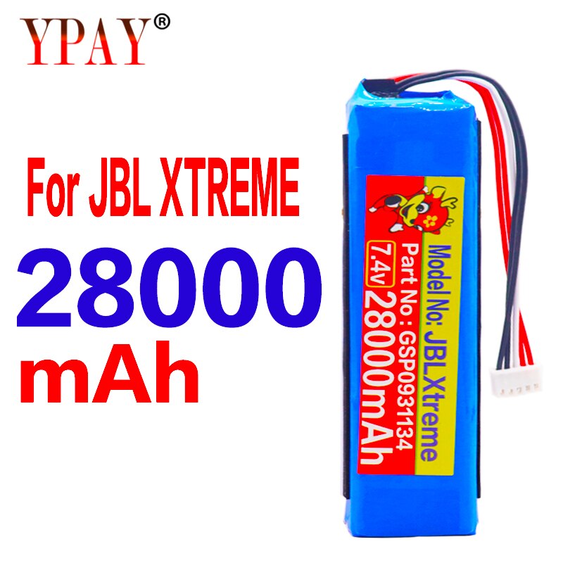 Hoge Capaciteit 28000 Mah GSP0931134 Batterij Voor Jbl Xtreme Xtreme Speaker Batterijen: 28000mAh