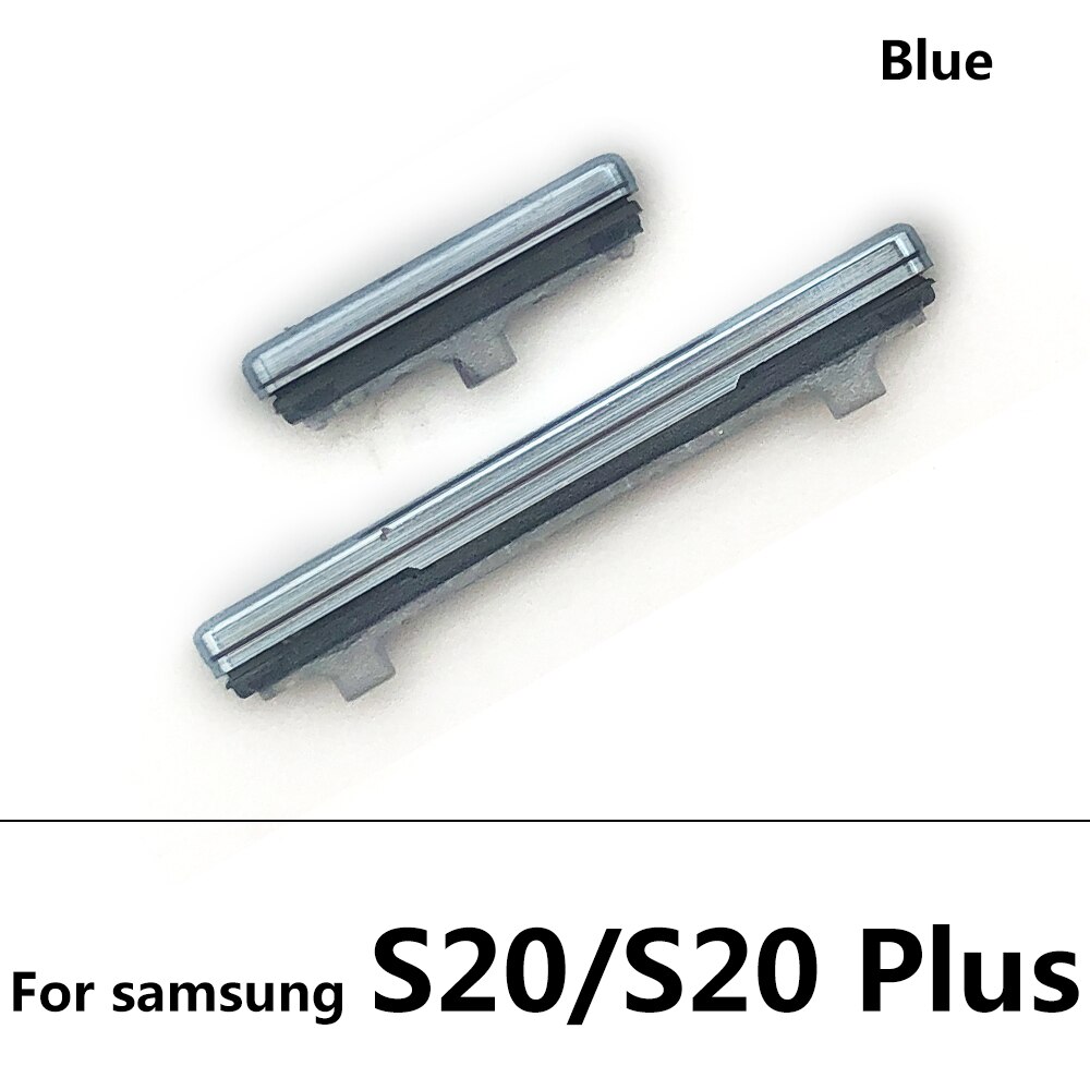 Power Knop + Volume Zijknop Voor Samsung Galaxy S20 / S20 Plus / S20 Ultra Rne Plastic Knop: S20 Blue