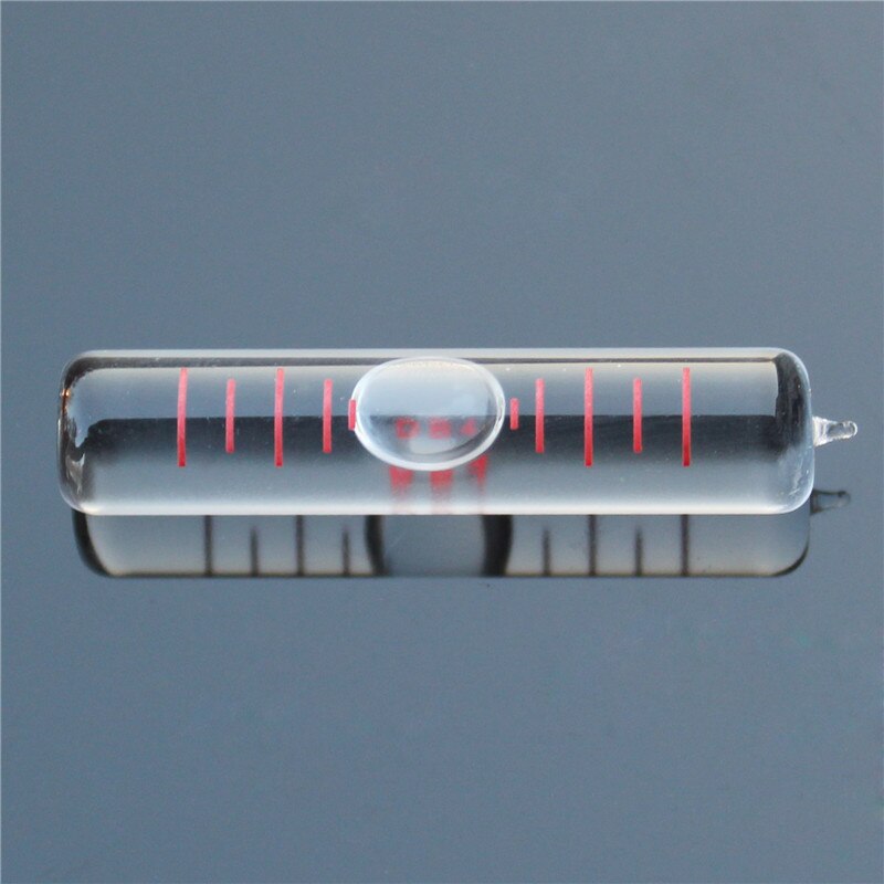 Multiple specifications and precision glass tube level bubble High precision spirit level Green liquid blister Diameter 9mm