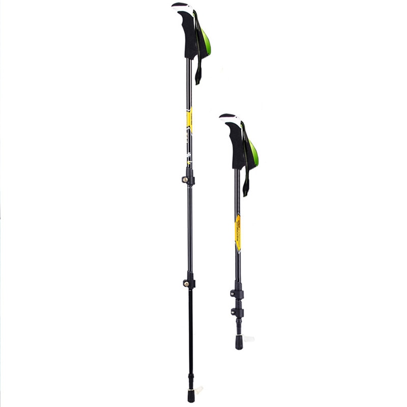 Ultralight Folding Walking Poles Carbon Fiber Trekking Poles carbon walking sticks with Tungsten Tips/Flip Locks