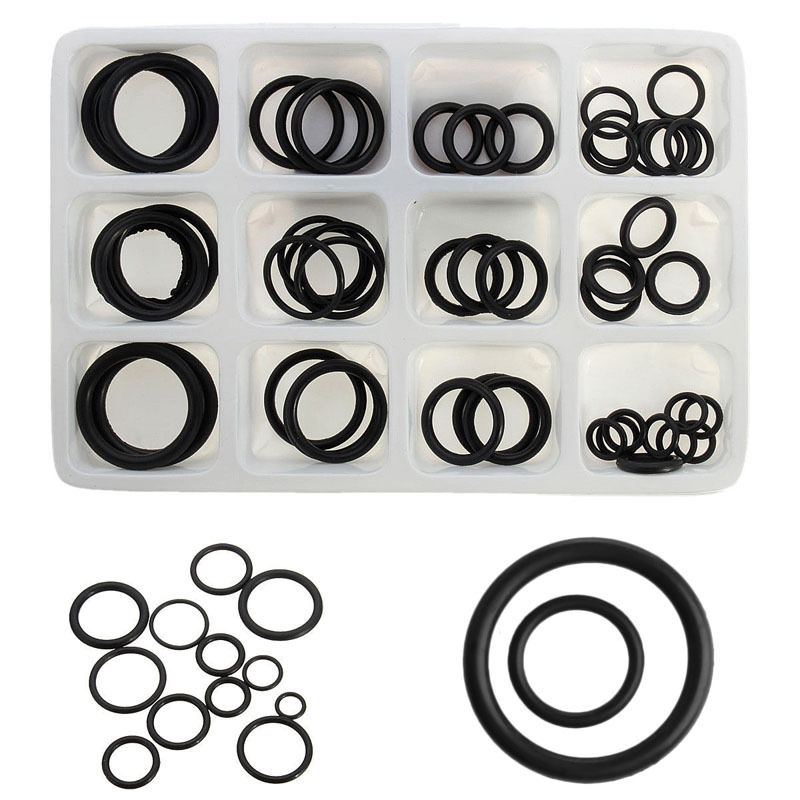 50x Rubber O-Ring Gaskets Assorted Sizes Set Kit For Plumbing Tap Seal Sink Thread