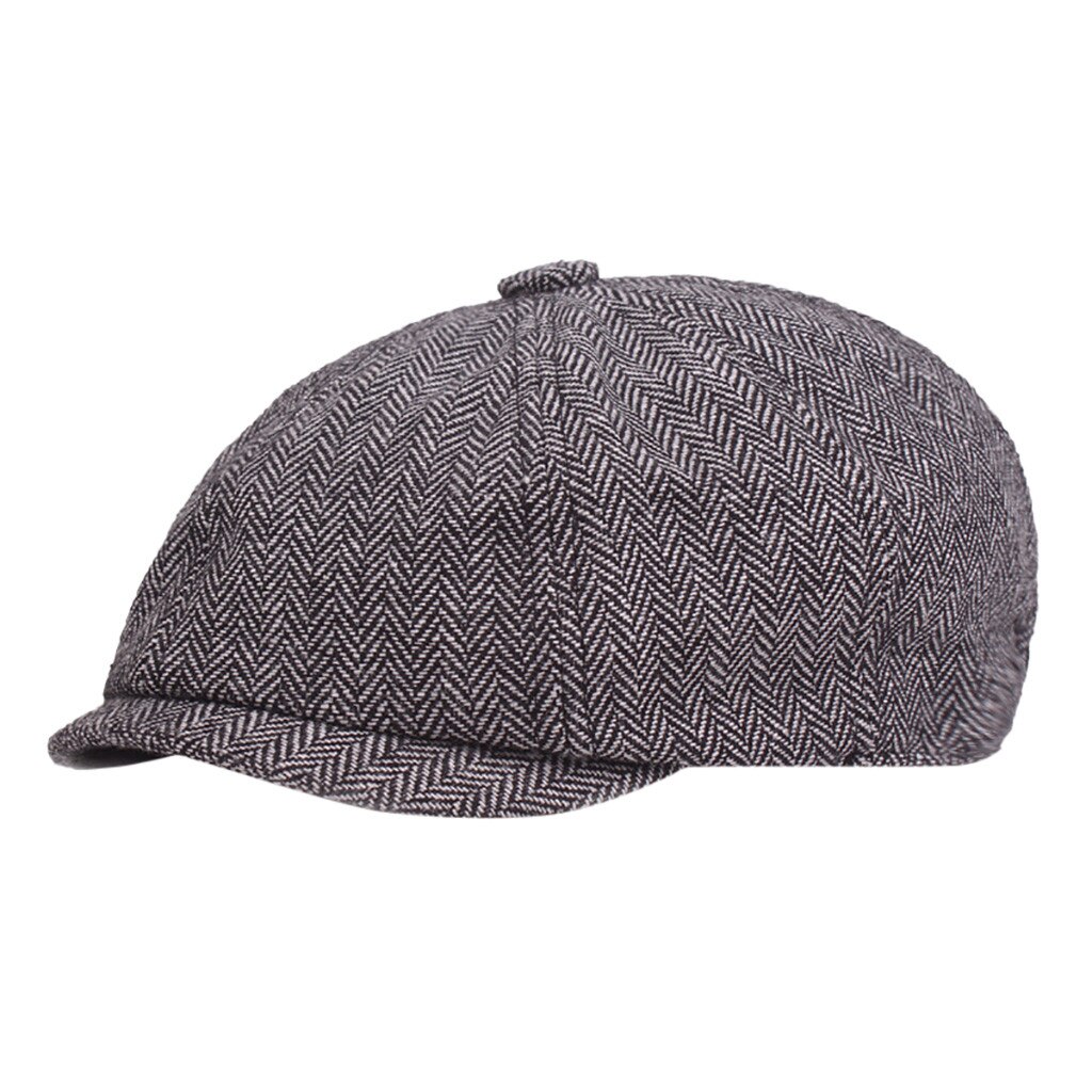 unisex Tweed Kappe Männer Wolle Jahrgang Baskenmütze Hütte Schwarz Herren Damen Flache Junge Zeitungsjunge Winter Jahrgang Neue # BL2: Marine