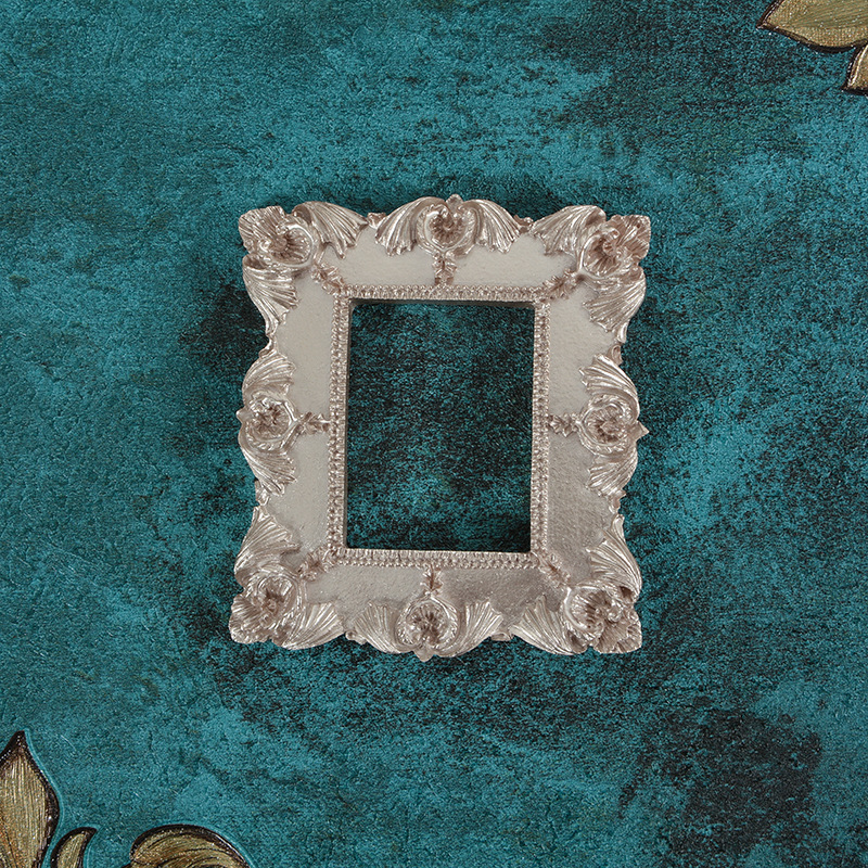 INS-Cadre Photo Rétro Vintage, Petit Cadre de Positionnement de Bijoux, Collier, Accessoires d'Exposition pour la Maison, Décor de Salon: Bleu