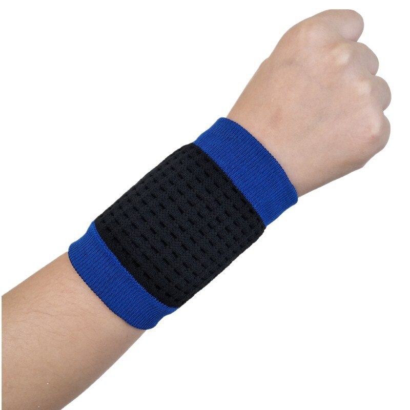 1pc män elastiskt andningsbart armband sport svettband handband för gym volleyboll tennis svett handledsstöd omslagsskydd