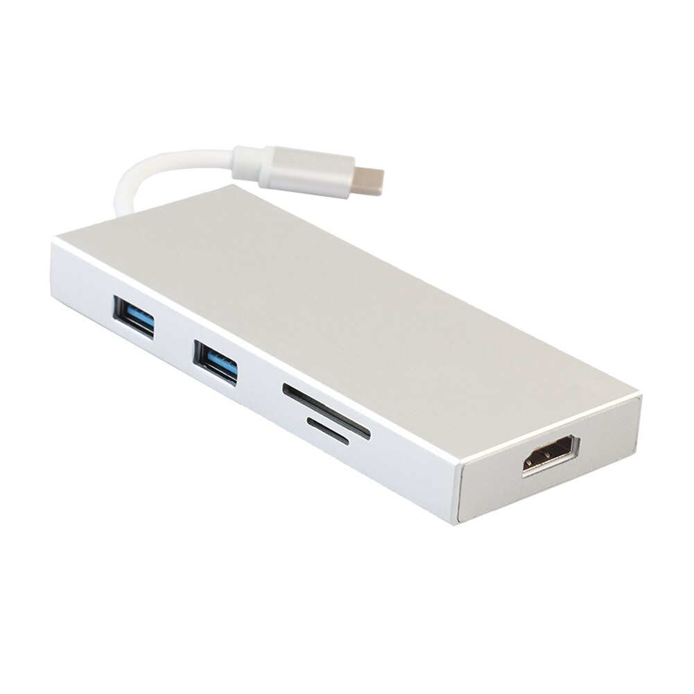Digital AV Multi-Hafen Adapter Typ C zu 4K HDMI-kompatibel PD USB 3,0 TF SD Slot konverter