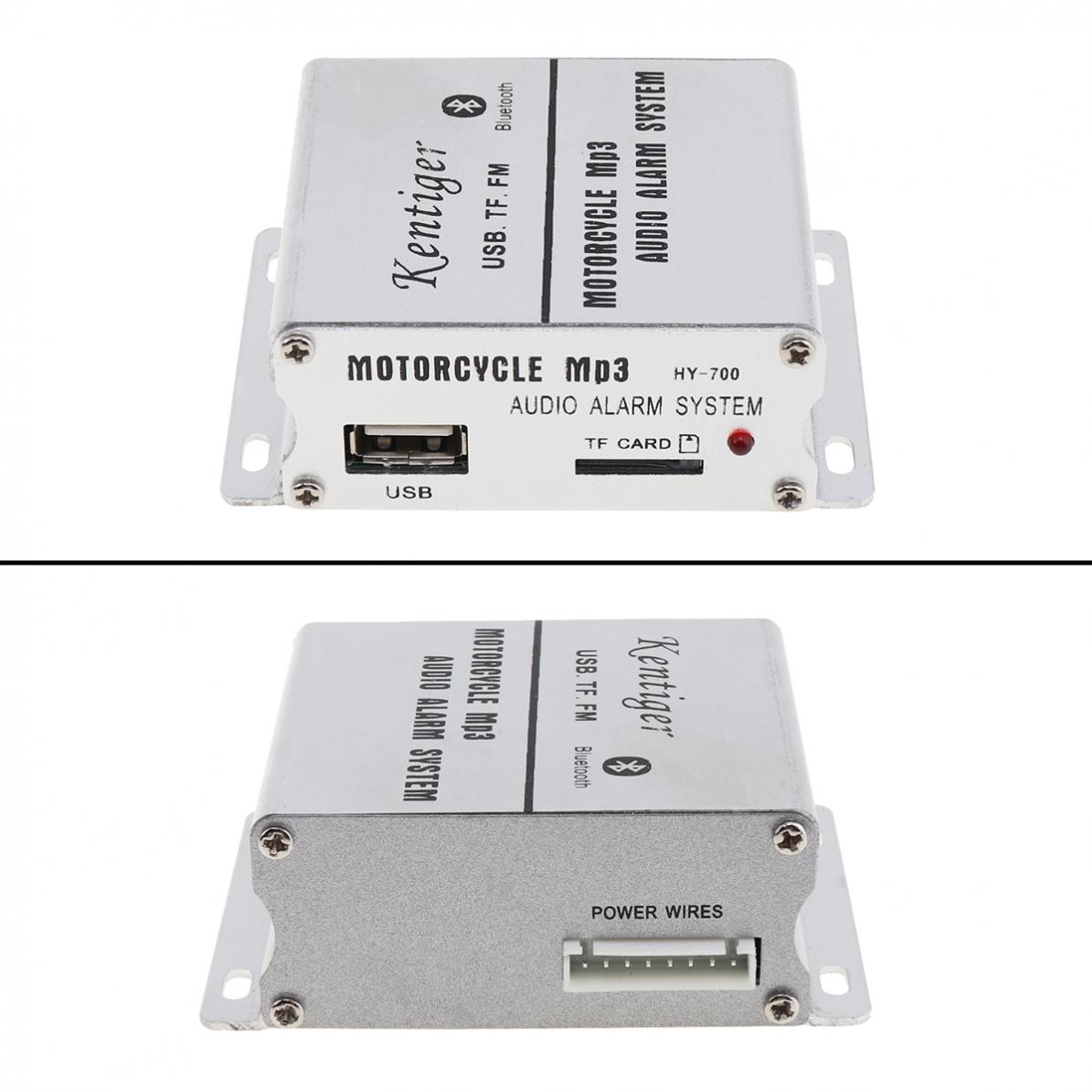 12v 2 x 10w hi-fi bluetooth anti-tyveri lyd bil  mp3 fm radiospiller vanntett auto høyttaler støtte sd / usb inngang