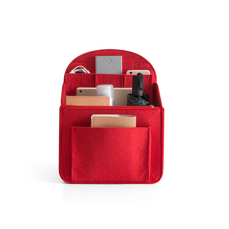 Tragbare Fühlte Lagerung Organizer Einsatz für Rucksack Rucksack Handtasche Schulter Tasche 7XEC