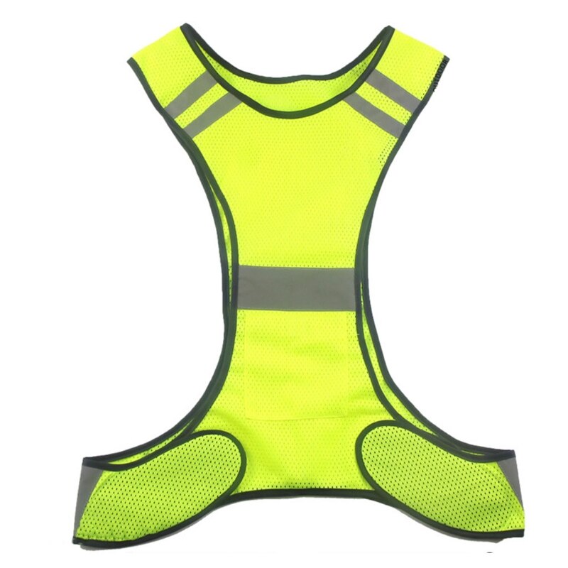 Chaleco reflectante para conducción nocturna al aire libre, chaleco deportivo de seguridad para correr: B