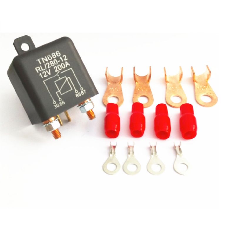 Relé de arranque de energía de emergencia de coche DC 12/24V 1,8/4,8 W 200A arranque/pieza continua Y98C