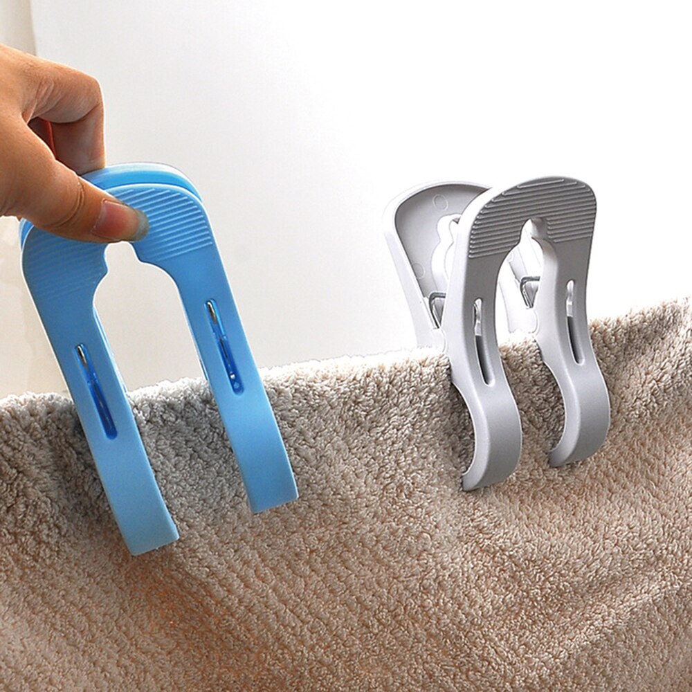 1pcs Laundry Clothes Pegs Large Windproof Bed Sheet Clips Cotton Quilt Clothing Plastic Clothespin Clothes Sun Caught Big Clip