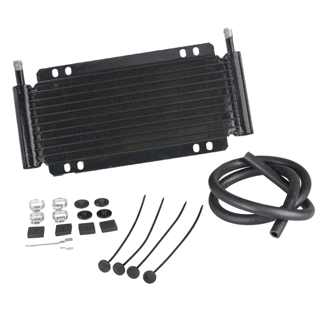 11-Row Engine Transmission Oil Cooler Kit | Transmission/Gearbox Oil Cooler