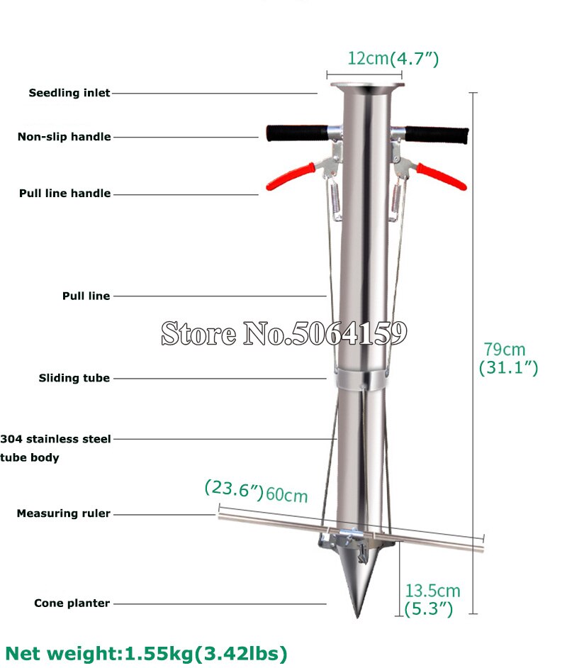 Planting Seedling Transplanter Garden Tools Seedling Transplanter Planter Vegetable Transplanting Young Plant Manual Seeder
