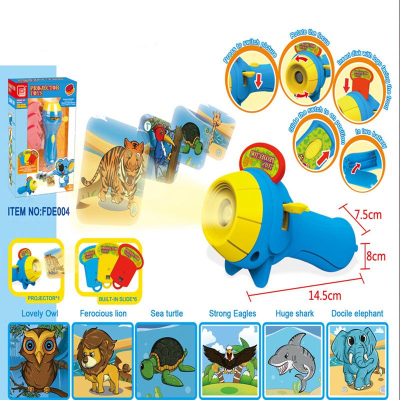 Per bambini Star Torcia Elettrica Lampada di Proiezione Incandescente Precoce Educazione Giocattolo Del Bambino Storia Sonno Del Proiettore In Età Prescolare Giocattolo