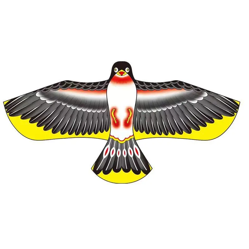 Emulation Flying Hawk Kite Bird Scarer Drive Bird Kite for Garden Scarecrow Yard Repeller: Dark Grey