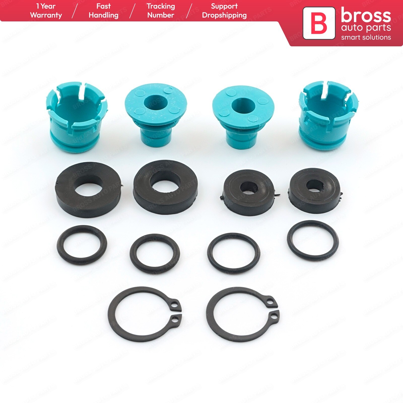Bross bsp 939 girhåndtak girvelger reparasjonssett 758223, 0758223 til opel astra vectra zafira corsa tigra
