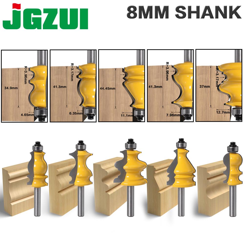 Couteau à lignes coupe-bois, boîtier et moulage de tige de 8mm jeu de mèches de toupie coupe-bois pour outils de travail du bois 1 pièce