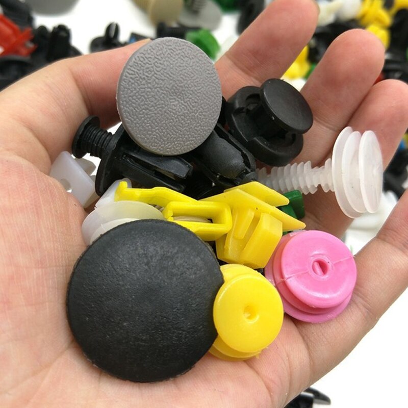 200Pcs Universal Gemengde Auto Fastener Auto Bumper Clips Retainer Auto Bevestiging Rivet Deur Panel Fender Liner