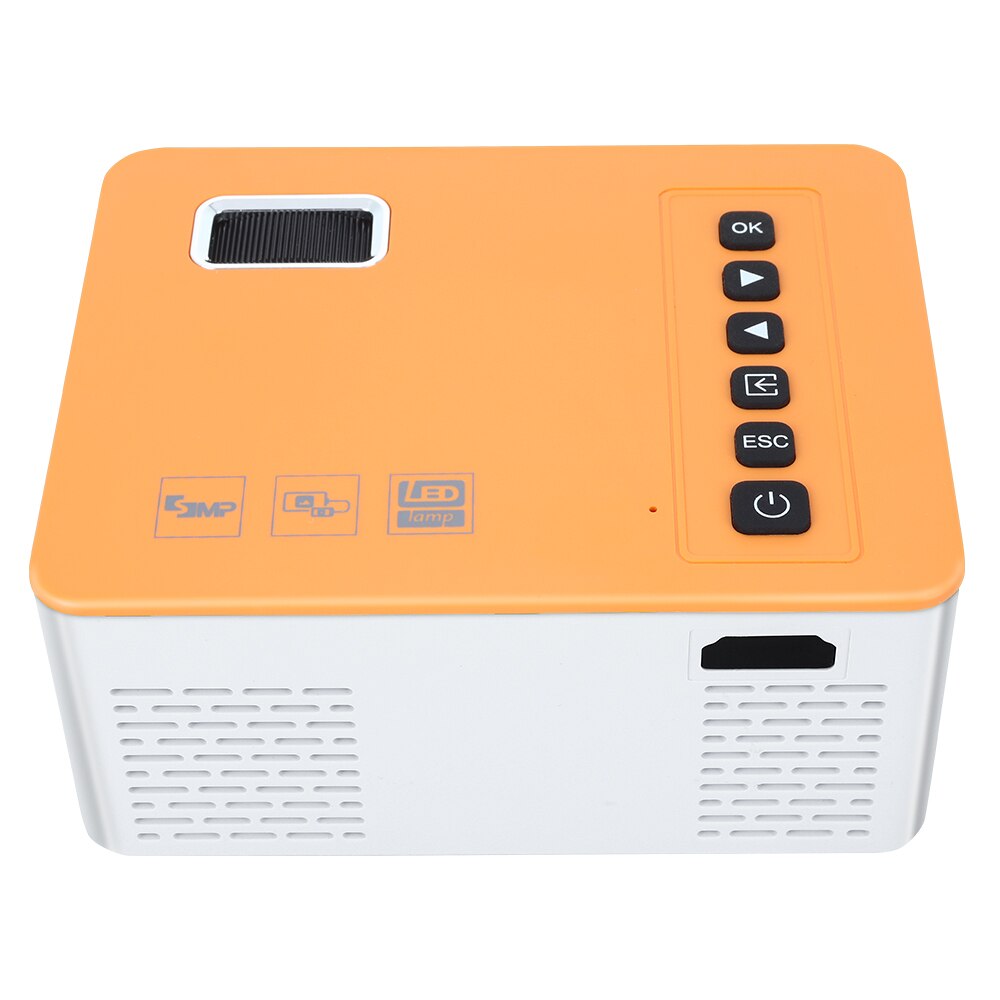 Portable Durable Video Projector 10W LED Projector Office School Children Support TF Card UC28D Projector