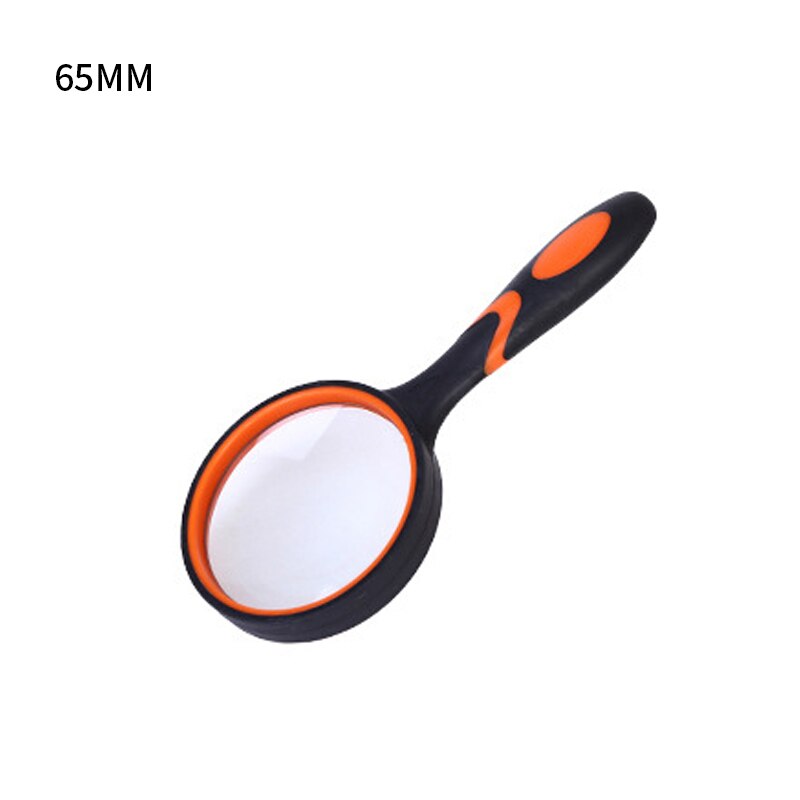 50/65/75/100mm Magnifying Glass Portable Handheld Magnifier for Jewelry Newspaper Book Reading High Definition Eye Loupe Glass: 65mm