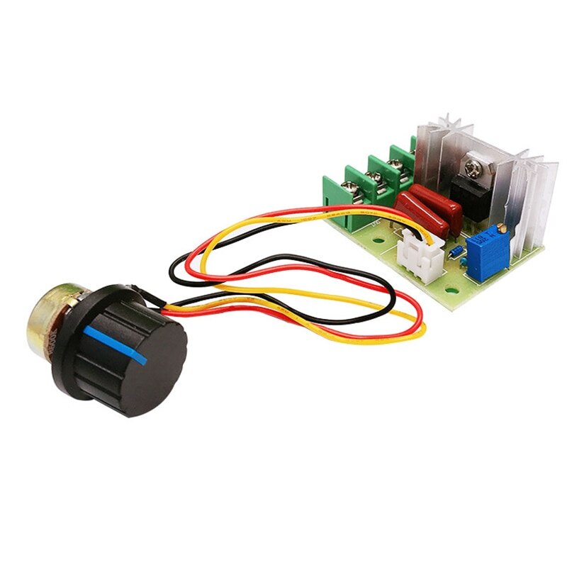 Spänningsregulator  ac 220 vregler led dimmen dimmer 2000w motorvarvtalsregulator modul m / potentiometer