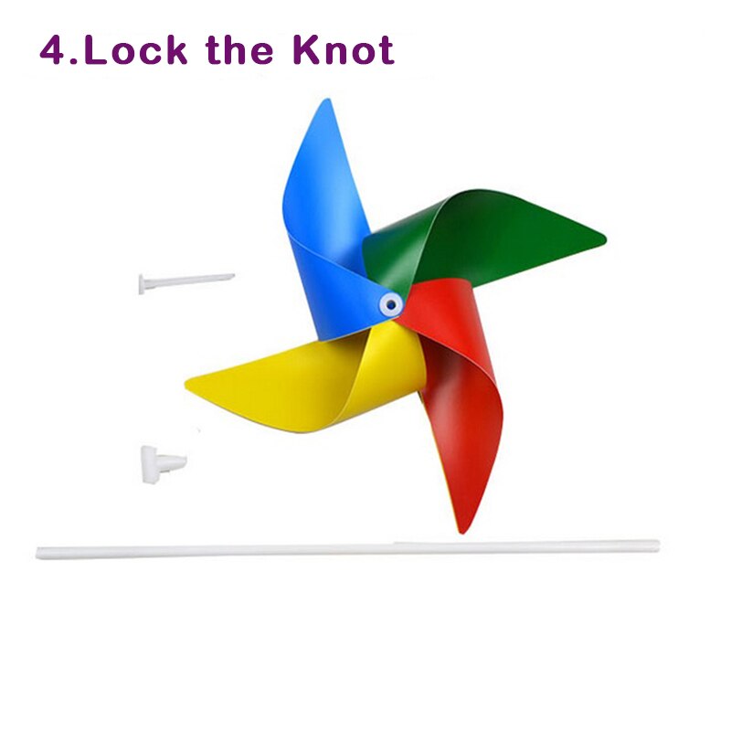 3 pcs/set plastic windmill Classic Toys solids multicolors Wind Spinner Whirligig Garden Windmill plastic Toy for children