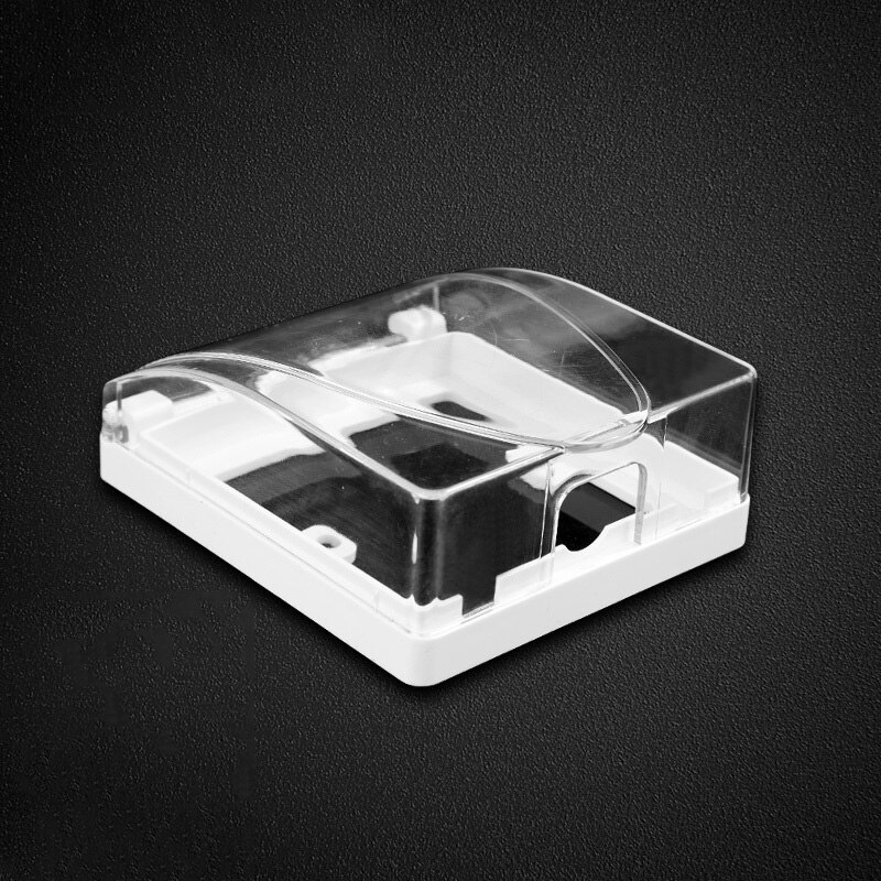 Plastic Switch Waterproof Cover Box Wall Light Socket Doorbell Flip Cap Cover for Home Plastic Switch Waterproof Cover Box-30