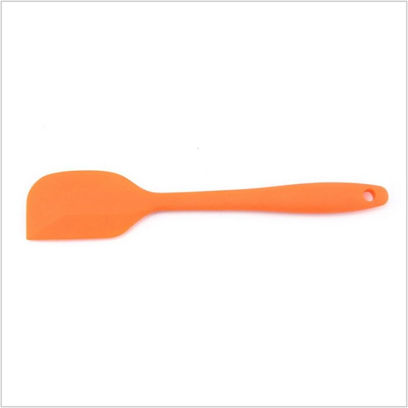 Small Silicone Spatula Kitchen Tool Silicone Butter Cake Spatula Pastry Tool Spatula Home Cake Tool Baking Tool: Orange