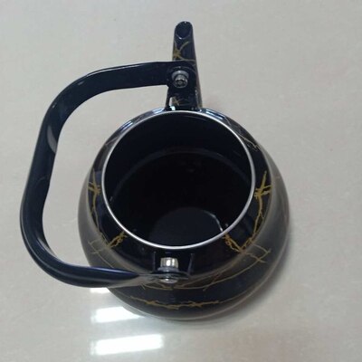 Japanese porcelain enameled handmade enamel kettle cold water tea pot electromagnetic furnace gas enamel teapot 1.5-2.5L: 1.5L / 4