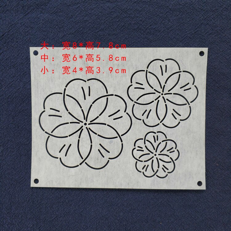12pcs/set Flowers Leaf Pattern Sashiko Templates Sashiko Drawing Template Emboridery Soft Template 15*12cm