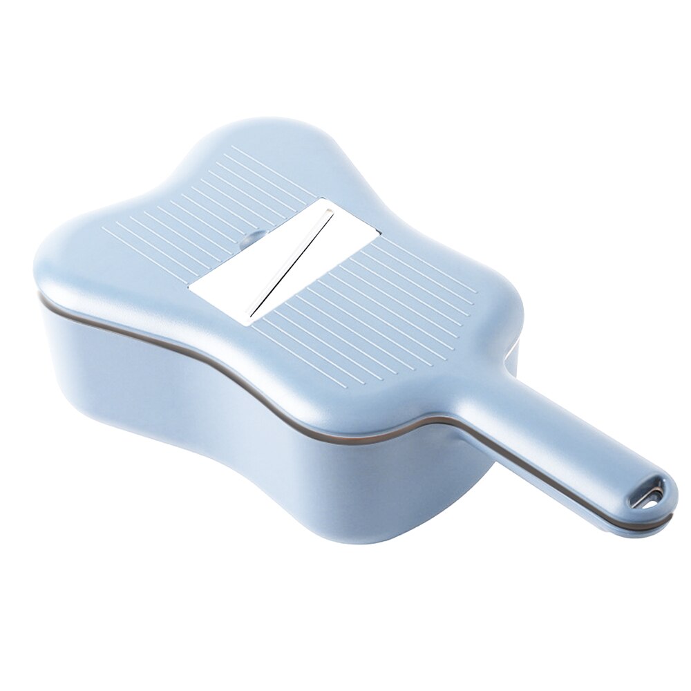 Guitar Shape Multifunctional Vegetable Cutter Kitchen Household Potato Shreds Cucumber Grater Slicing Cut Flowers Dicing Shaving: light blue