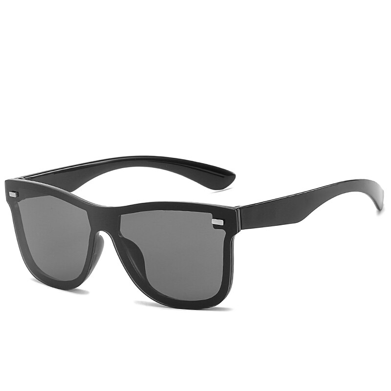 D & t solbriller ét stykke trend personlighed briller brandbeskyttelse reflekterende rammeløs solbrillefri  uv400: C1