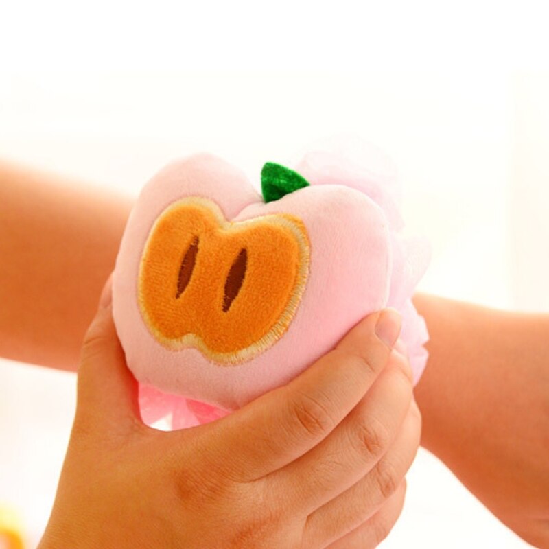 3 Pcs Cute Fruit Bath Ball Sponge Shower Scrubbers Exfoliating Body Massage Scrub Bath Ball Bath Children'S Bath Wipe Cute