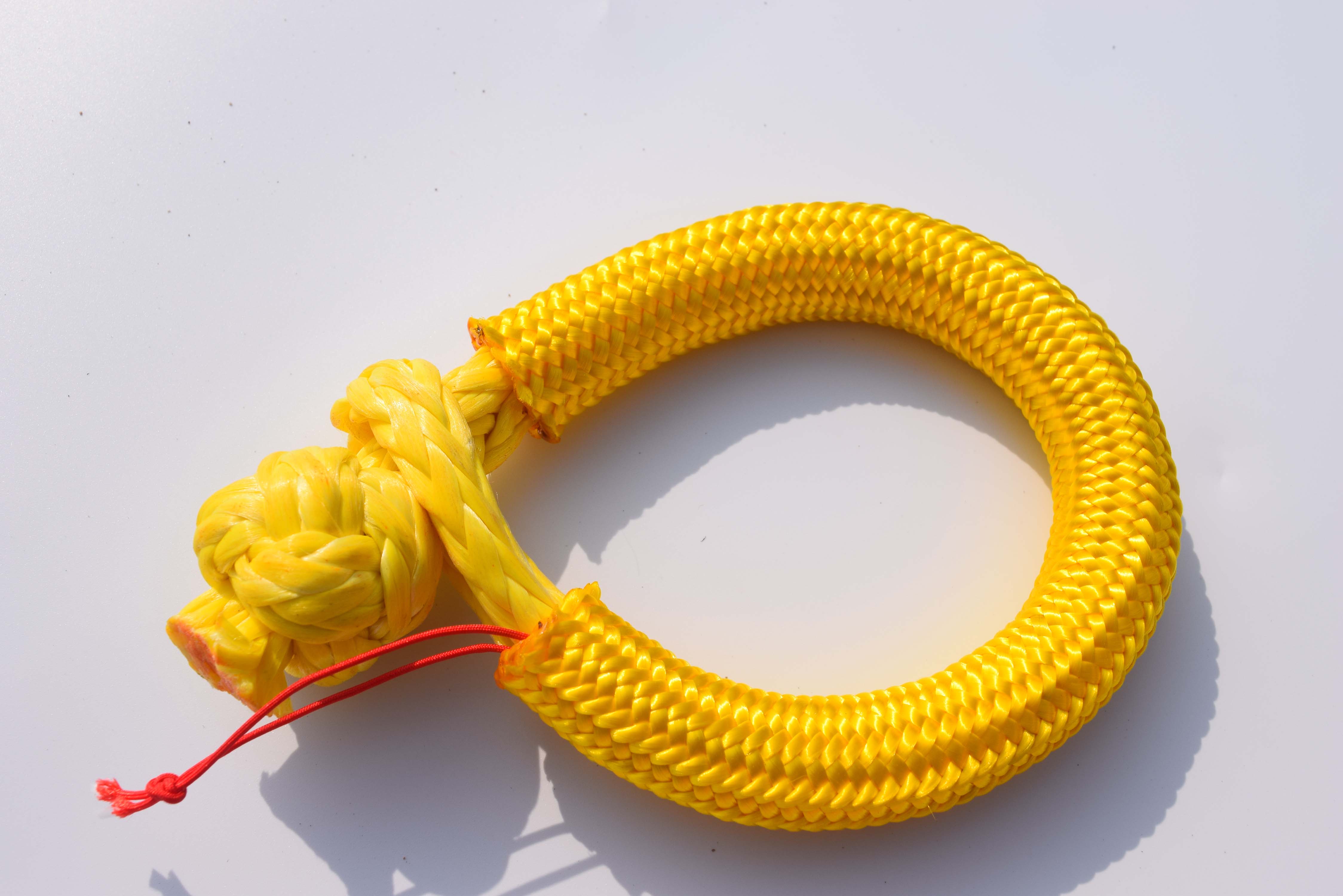 8mm*80mm Soft Shackles,Rope Shackle for Offroad cas UTV SUV,UHMWPE Shackle for Towing Recovery: Yellow