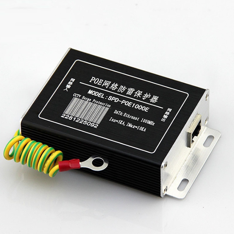 IP Camera Network POE Switch RJ45 & POE Surge Protector,Protection device, Lightning Arrester,SPD for 1000mbps Ethernet Network