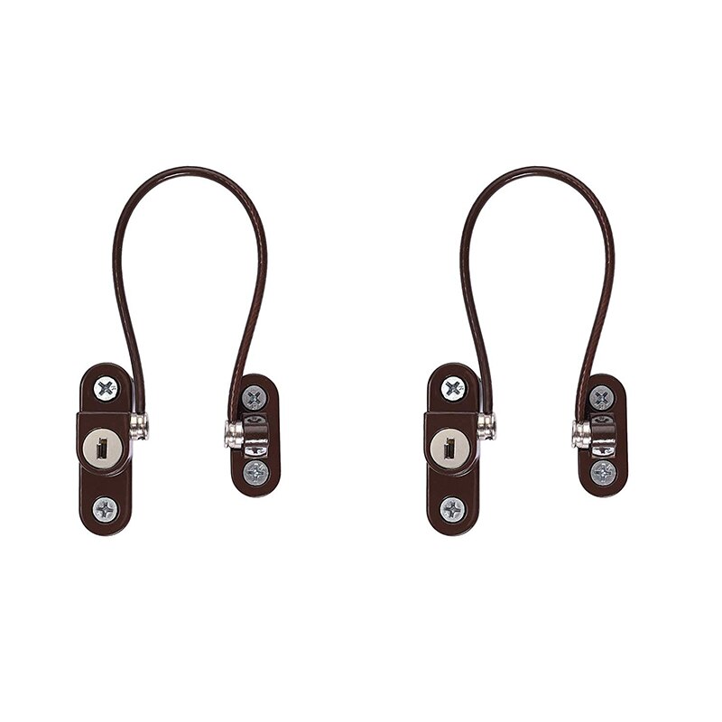 Window Safety Locks Lockable Cable Restrictor For Window Sliding Door Restrictor Child Security Guard With Key