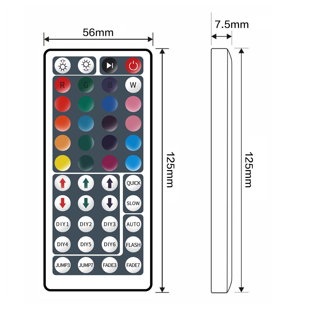 5V USB IR Remote Controller RGB USB Connector 44Key LED Controller 5050 2835 LED Strip 5 V Controller USB Connector Remote 44Key