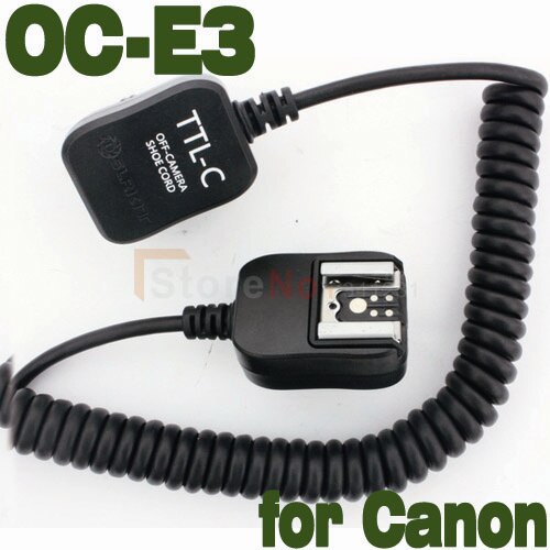 E-TTL FLASH Off Camera Cord for canon 600EX 430EX 580EX II 380EX OC-E3 3M