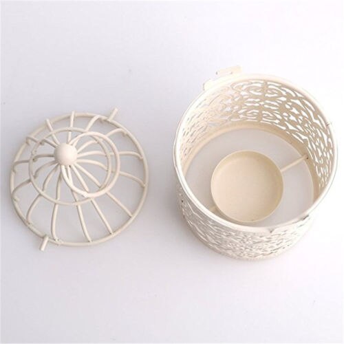 Lantern Hollow Hanging Bird Cage Candle Holder Candlestick Lantern Classic Wedding Decor