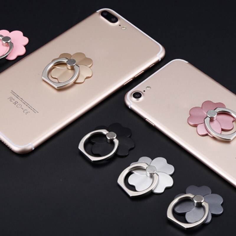 Finger Ring Phone Holder Stand for Mobile Phone Tablet pc Universal Flower/Cat Shape Multifunctional Ring Holder